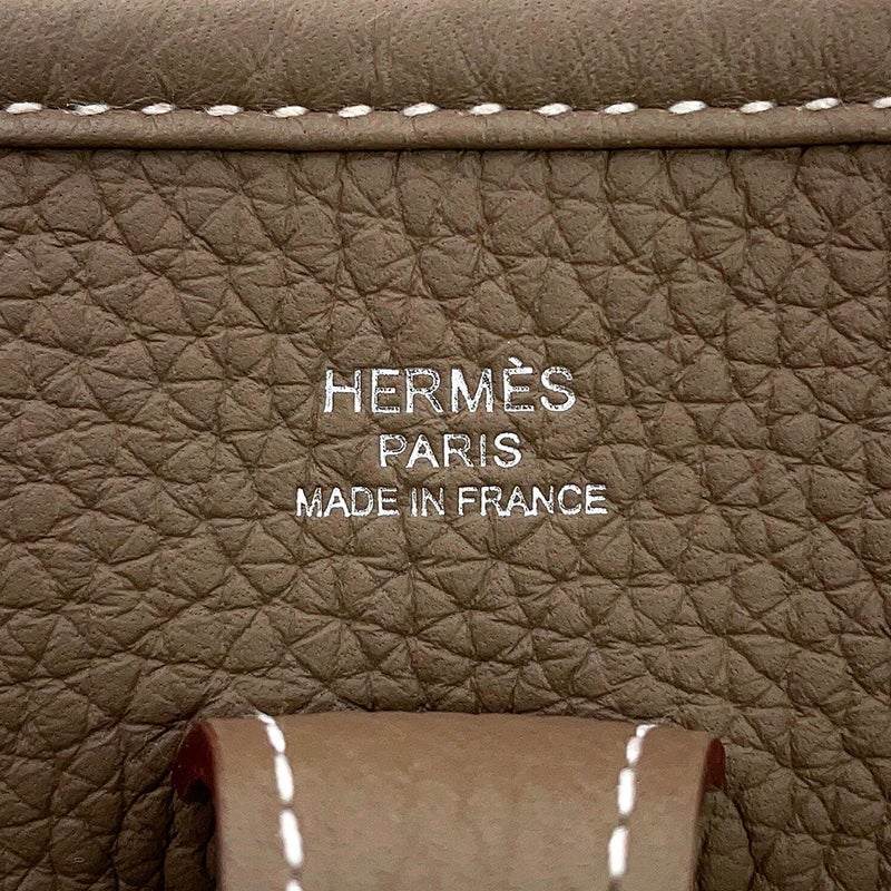 エルメス ショルダーバッグ エブリン3 23 エトゥープ/シルバー金具 トリヨンクレマンス G刻印 HERMES