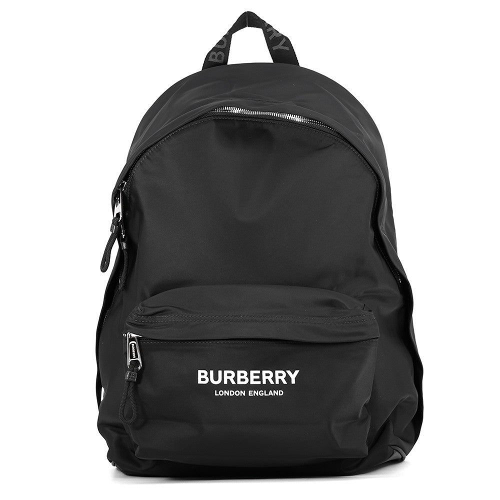 バーバリーバックパック ナイロン ブラック ロゴ 8016109 BURBERRY