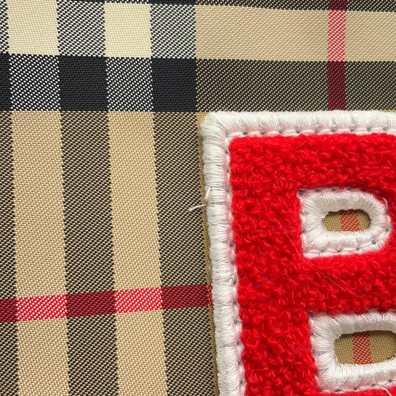 バーバリー ショルダーバッグ ノバチェック Bワッペン ナイロン/レザー 8023901 BURBERRY ブラック 黒