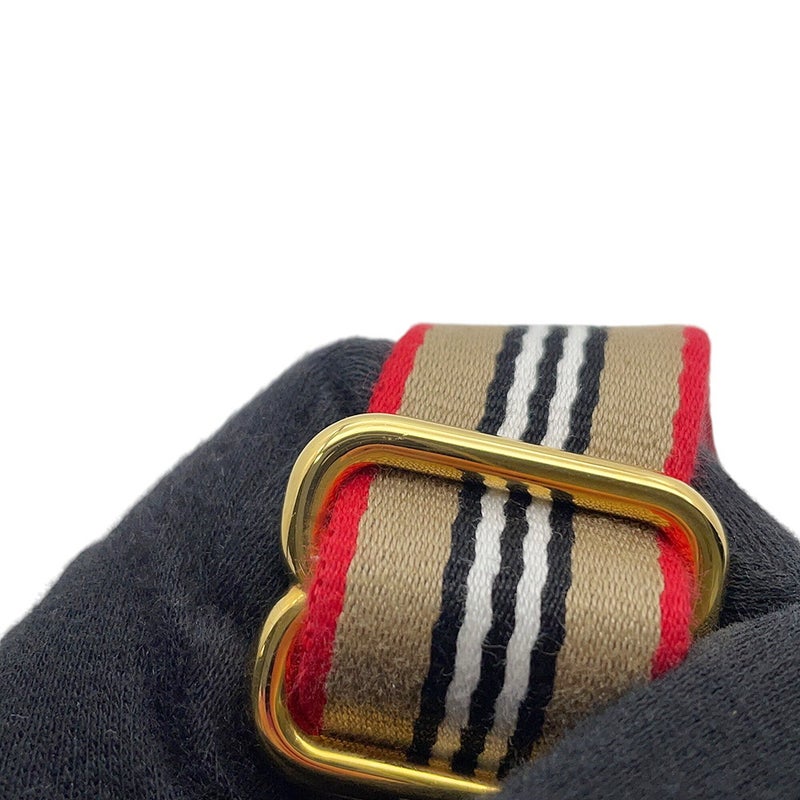 バーバリー ショルダーバッグ ノバチェック Bワッペン ナイロン/レザー 8023901 BURBERRY ブラック 黒