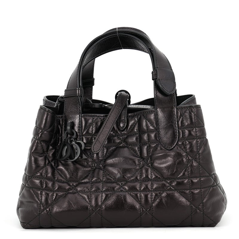 クリスチャン・ディオール ハンドバッグ マクロカナージュ トゥジュール スモール M2822OSNW Christian Dior 2way 黒