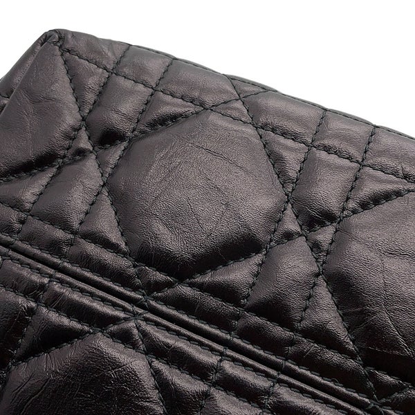 クリスチャン・ディオール ハンドバッグ マクロカナージュ トゥジュール スモール M2822OSNW Christian Dior 2way 黒