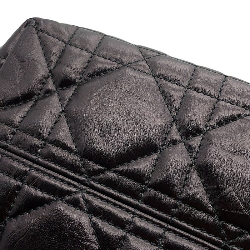 クリスチャン・ディオール ハンドバッグ マクロカナージュ トゥジュール スモール M2822OSNW Christian Dior 2way 黒