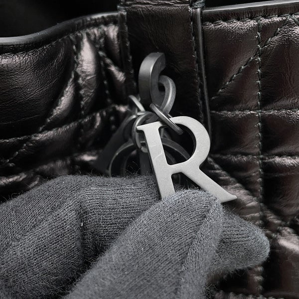 クリスチャン・ディオール ハンドバッグ マクロカナージュ トゥジュール スモール M2822OSNW Christian Dior 2way 黒