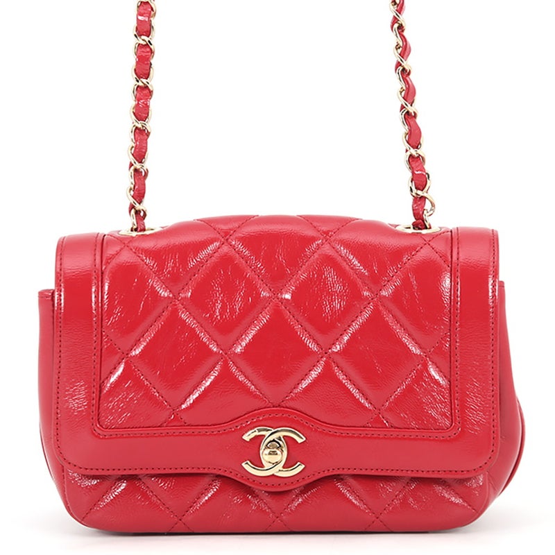 シャネル チェーンショルダーバッグ マトラッセ20 ココマーク シャイニーカーフスキン CHANEL バッグ