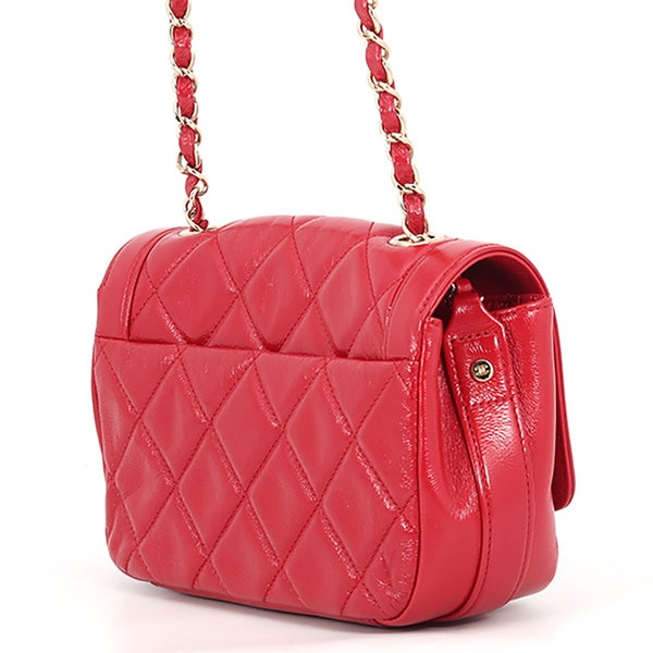 シャネル チェーンショルダーバッグ マトラッセ20 ココマーク シャイニーカーフスキン CHANEL バッグ