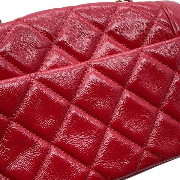 シャネル チェーンショルダーバッグ マトラッセ20 ココマーク シャイニーカーフスキン CHANEL バッグ