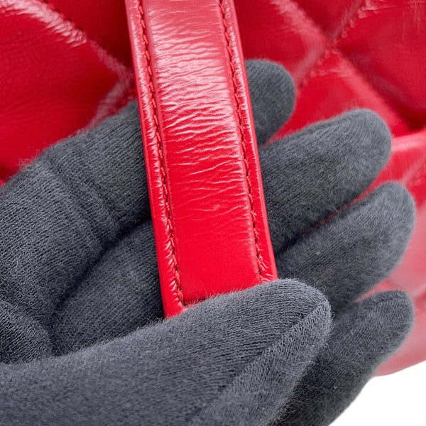 シャネル チェーンショルダーバッグ マトラッセ20 ココマーク シャイニーカーフスキン CHANEL バッグ