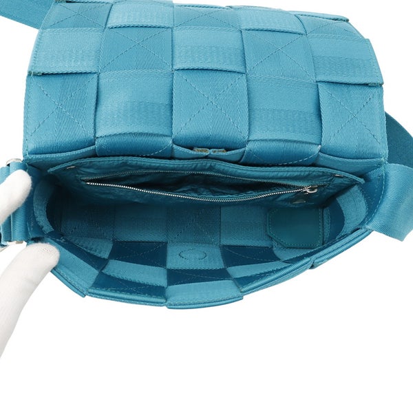 ボッテガヴェネタ ショルダーバッグ カセット イントレチャート キャンバス ウェビングテープ BOTTEGA VENETA バッグ