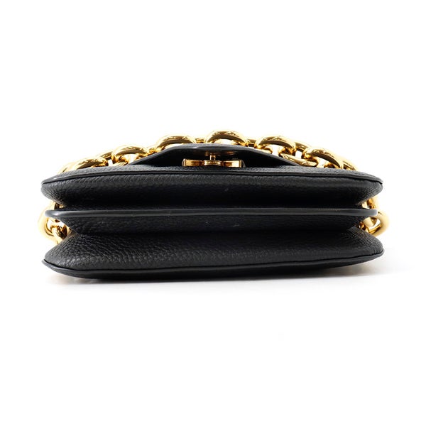 ボッテガヴェネタ ショルダーバッグ マウントエンベロープ  レザー レザー BOTTEGA VENETA バッグ 黒
