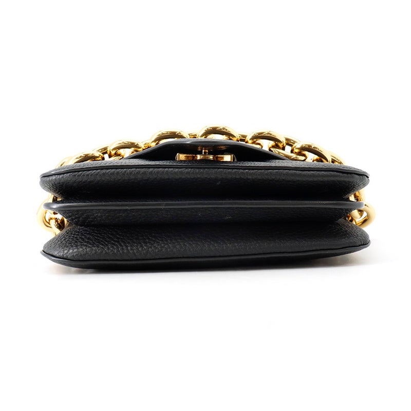 ボッテガヴェネタ ショルダーバッグ マウントエンベロープ  レザー レザー BOTTEGA VENETA バッグ 黒
