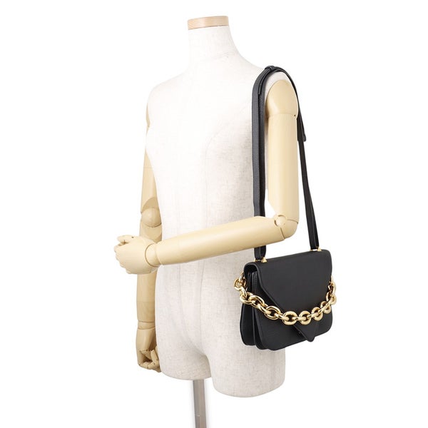 ボッテガヴェネタ ショルダーバッグ マウントエンベロープ  レザー レザー BOTTEGA VENETA バッグ 黒