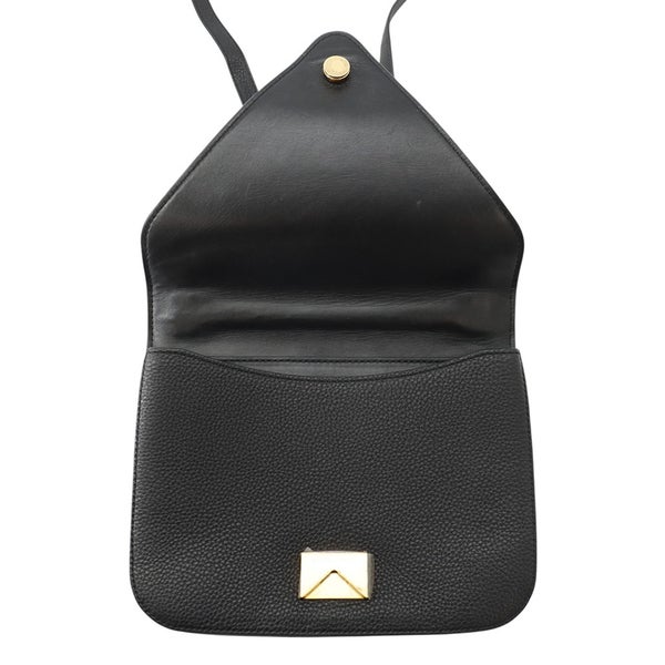 ボッテガヴェネタ ショルダーバッグ マウントエンベロープ  レザー レザー BOTTEGA VENETA バッグ 黒