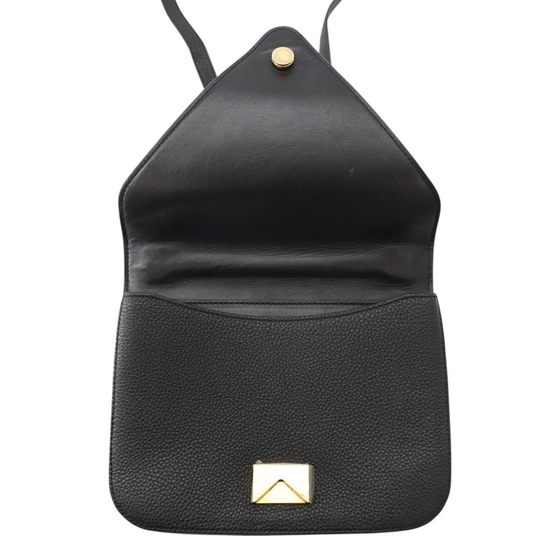 ボッテガヴェネタ ショルダーバッグ マウントエンベロープ  レザー レザー BOTTEGA VENETA バッグ 黒