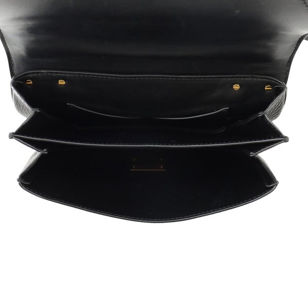 ボッテガヴェネタ ショルダーバッグ マウントエンベロープ  レザー レザー BOTTEGA VENETA バッグ 黒