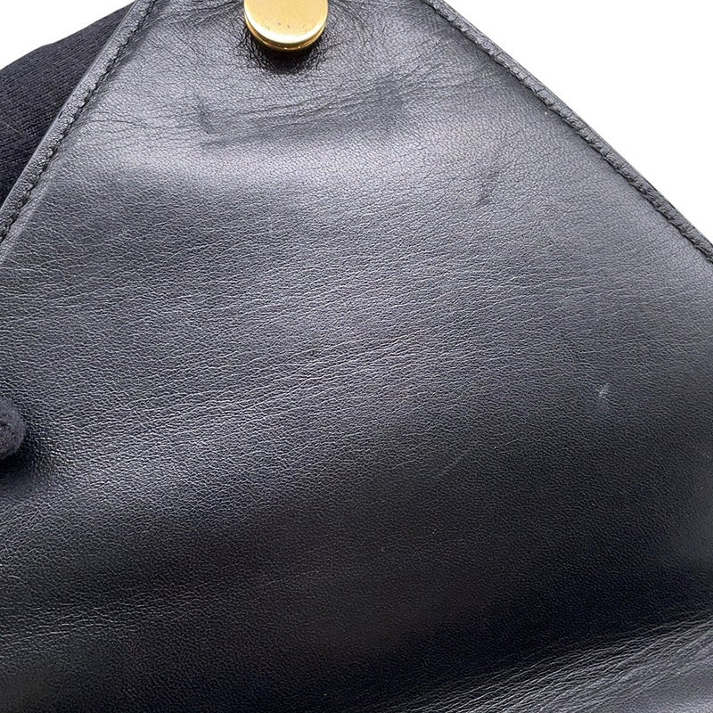 ボッテガヴェネタ ショルダーバッグ マウントエンベロープ  レザー レザー BOTTEGA VENETA バッグ 黒