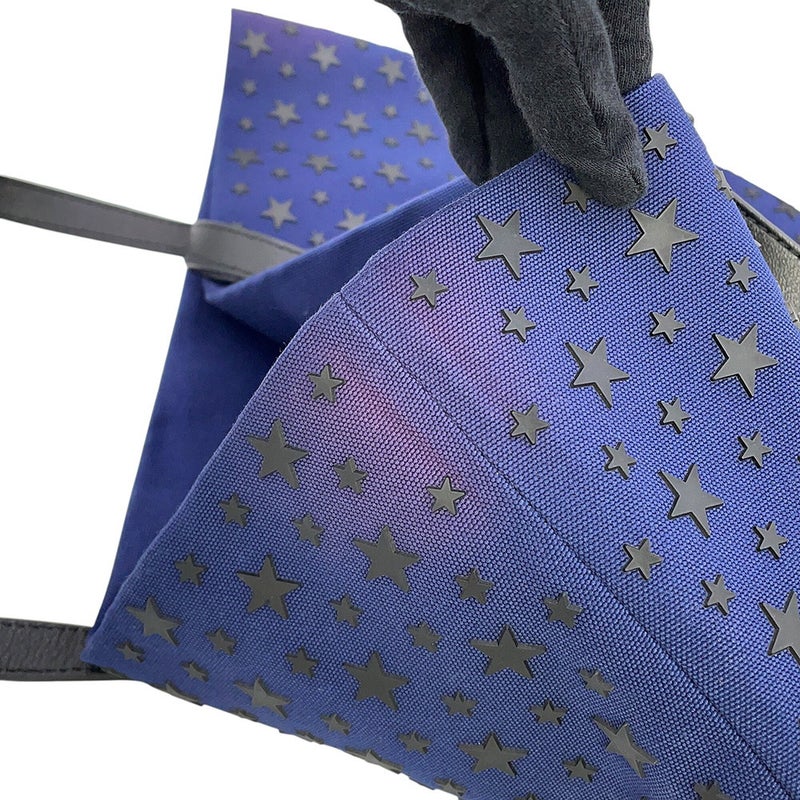 ジミーチュウ トートバッグ スターモチーフ キャンバス レザー JIMMY CHOO