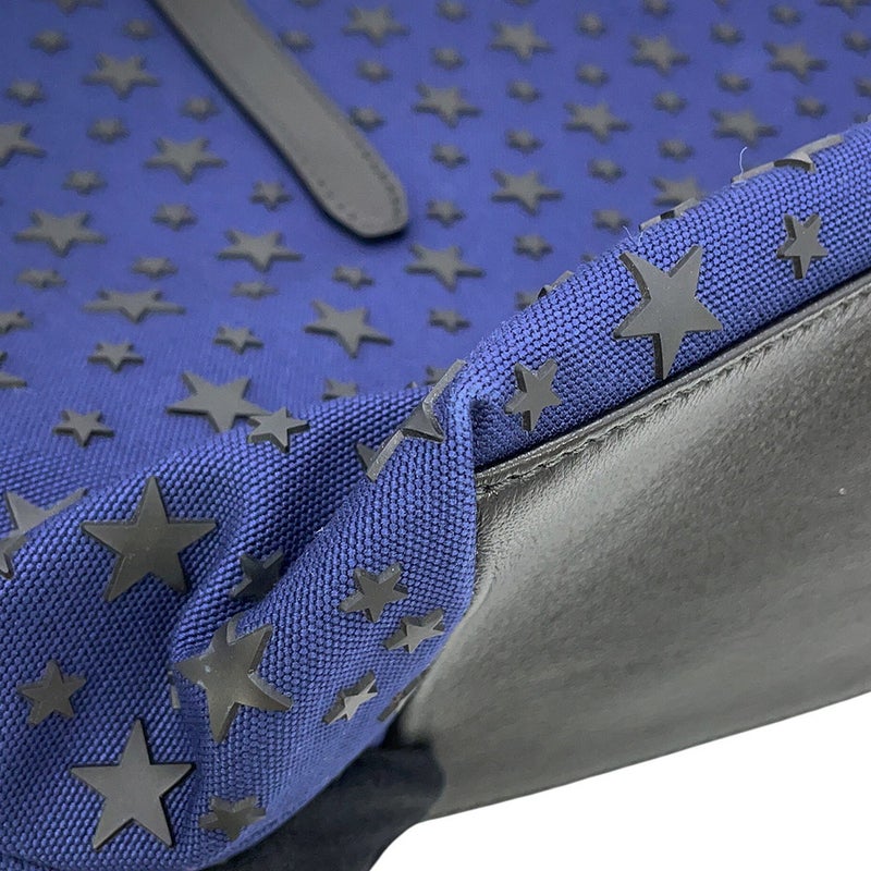 ジミーチュウ トートバッグ スターモチーフ キャンバス レザー JIMMY CHOO