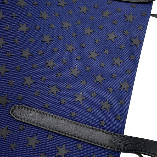 ジミーチュウ トートバッグ スターモチーフ キャンバス レザー JIMMY CHOO