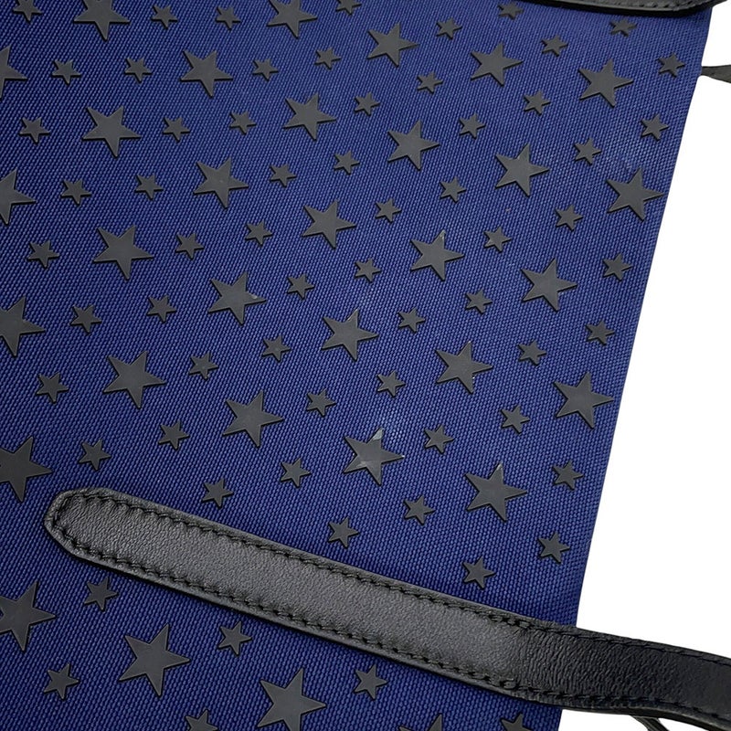 ジミーチュウ トートバッグ スターモチーフ キャンバス レザー JIMMY CHOO