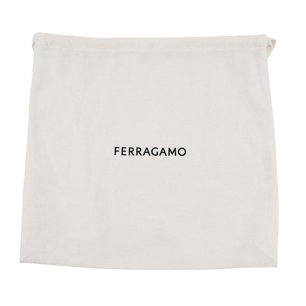 サルヴァトーレ・フェラガモ ハンドバッグ カットアウト パテント/キャンバス 213487 Ferragamo 黒