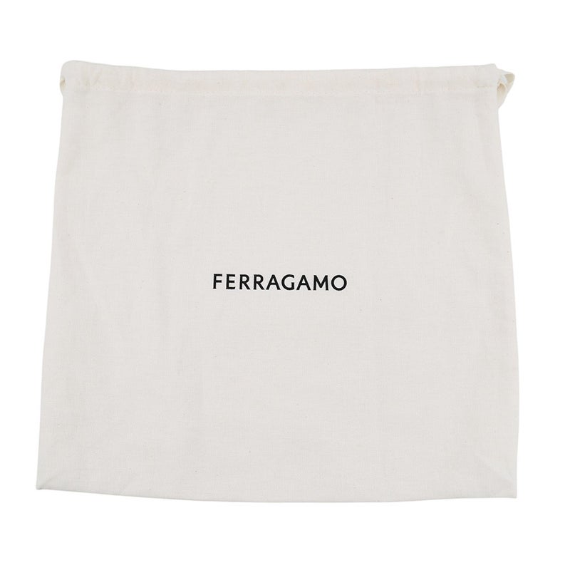 サルヴァトーレ・フェラガモ ハンドバッグ カットアウト パテント/キャンバス 213487 Ferragamo 黒