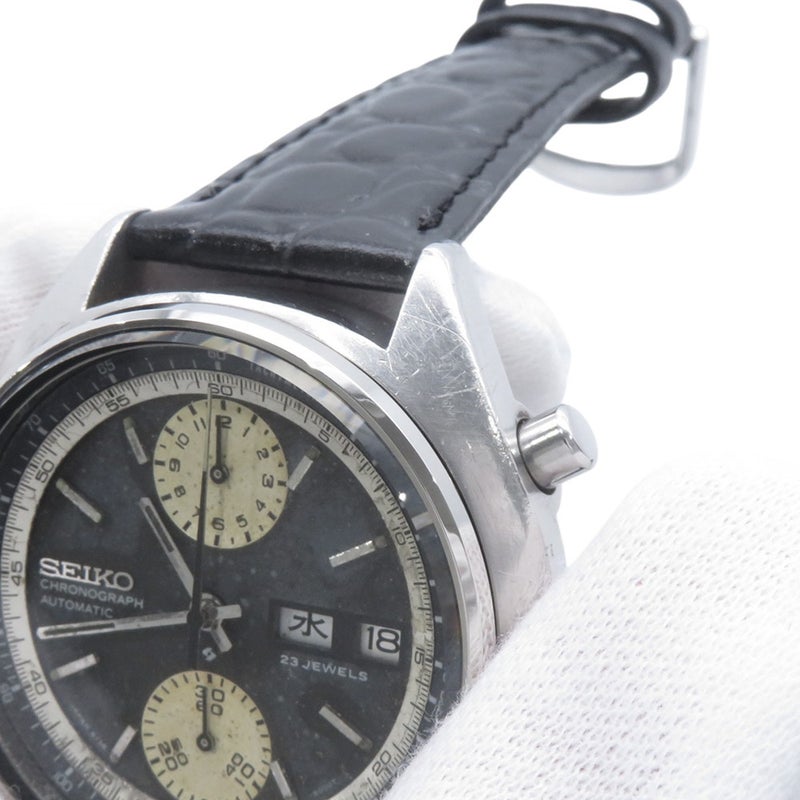 セイコー クロノグラフ ベビーパンダ 6138-8000 SEIKO 腕時計 黒文字盤