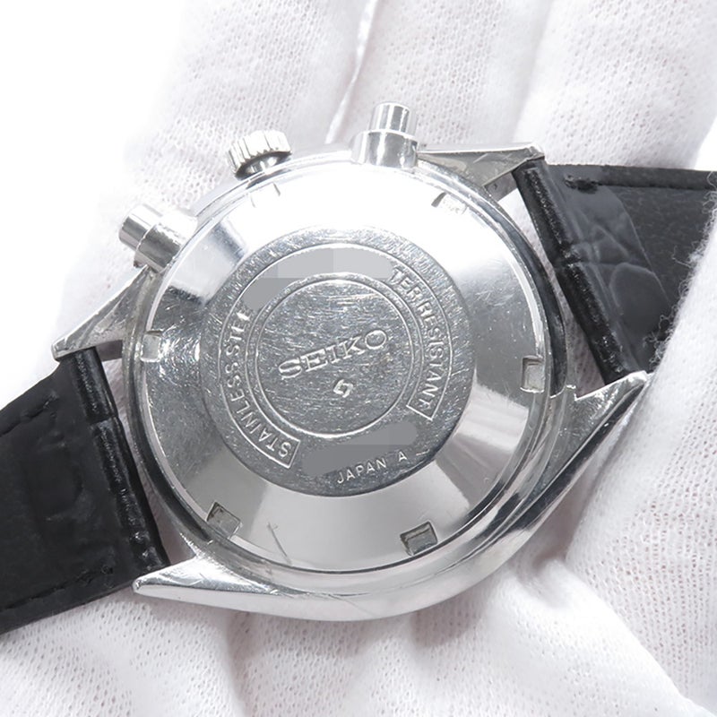 セイコー クロノグラフ ベビーパンダ 6138-8000 SEIKO 腕時計 黒文字盤