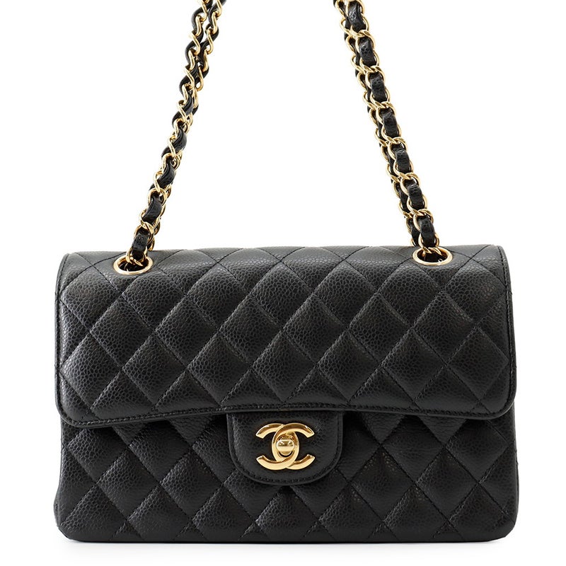 シャネル チェーンショルダーバッグ マトラッセ23 ココマーク ダブルチェーン A01113 CHANEL バッグ 黒