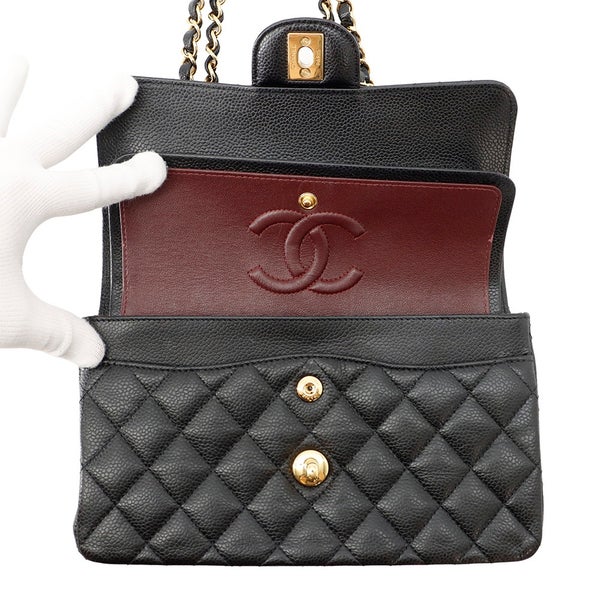 シャネル チェーンショルダーバッグ マトラッセ23 ココマーク ダブルチェーン A01113 CHANEL バッグ 黒