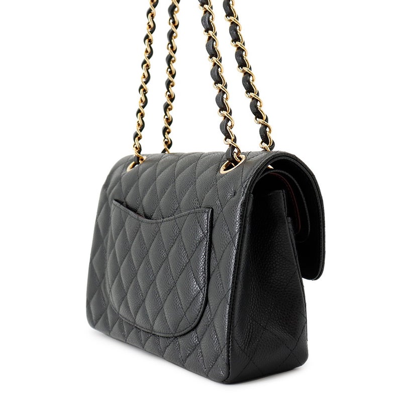 シャネル チェーンショルダーバッグ マトラッセ23 ココマーク ダブルチェーン A01113 CHANEL バッグ 黒