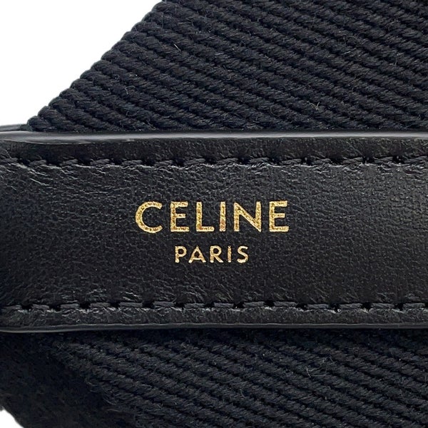 セリーヌ ショルダーストラップ ロゴ キャンバス 49S022AEP.38AW CELINE ストラップ 黒