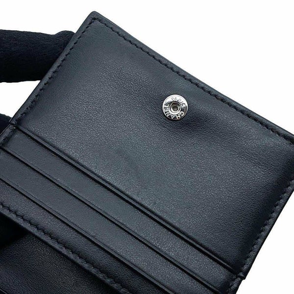 シャネル 二つ折り財布 ココマーク マトラッセ スモールウォレット AP4381 CHANEL 黒
