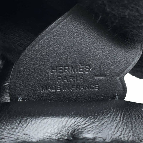 エルメス バッグチャーム ロデオPM ペガサス タッチ ブラック ラムスキン/リザード U刻印 HERMES 黒 ソーブラック