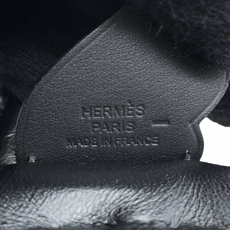 エルメス バッグチャーム ロデオPM ペガサス タッチ ブラック ラムスキン/リザード U刻印 HERMES 黒 ソーブラック
