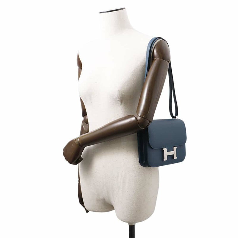エルメス ショルダーバッグ ミニ コンスタンス3 コルヴェール/シルバー金具 エプソン W刻印 HERMES