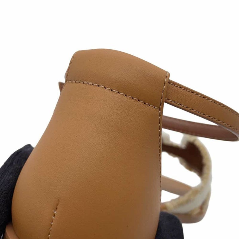 エルメス サンダル サントリーニ フリンジ付き レディースサイズ36 HERMES 靴