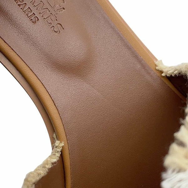 エルメス サンダル サントリーニ フリンジ付き レディースサイズ36 HERMES 靴