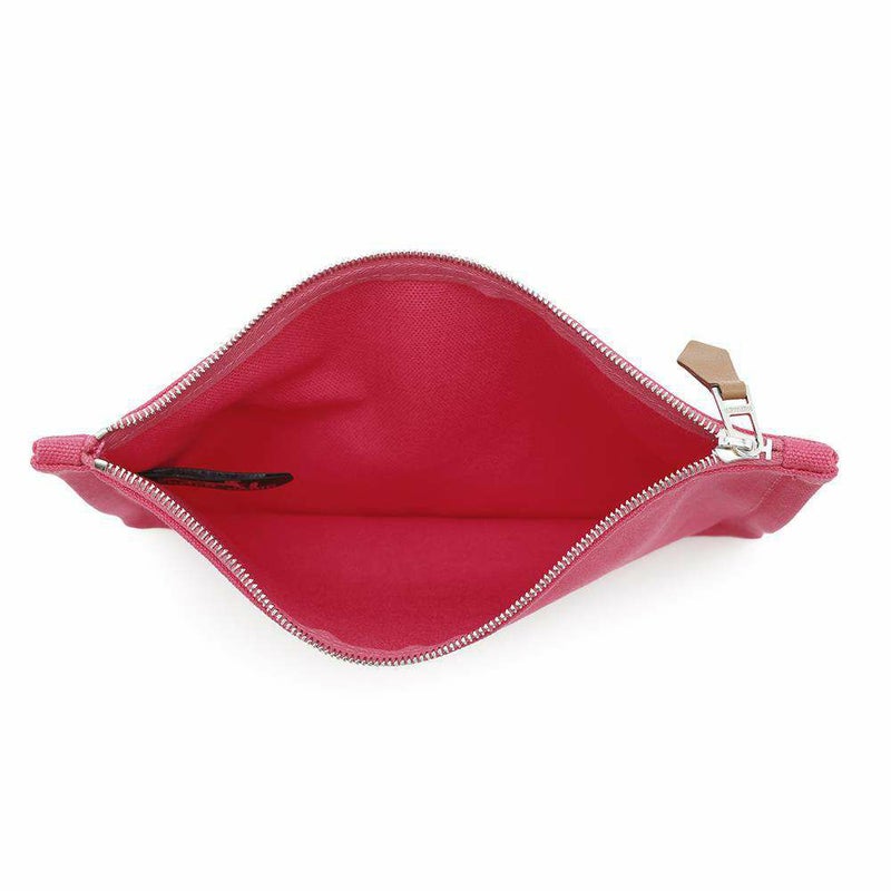 エルメス フラットポーチ ヨッティングPM ピンク コットン HERMES 小物入れ 化粧ポーチ セカンドバッグ