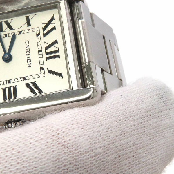 カルティエ タンク ソロ ウォッチ LM W5200014 Cartier 腕時計 ウォッチ クォーツ シルバー文字盤