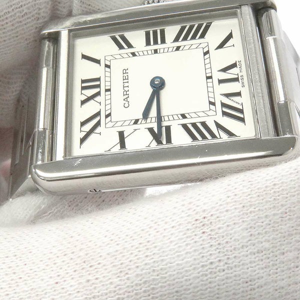 カルティエ タンク ソロ ウォッチ LM W5200014 Cartier 腕時計 ウォッチ クォーツ シルバー文字盤