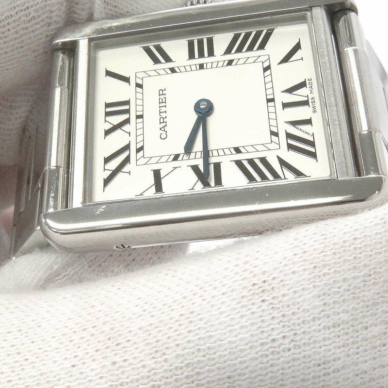 カルティエ タンク ソロ ウォッチ LM W5200014 Cartier 腕時計 ウォッチ クォーツ シルバー文字盤