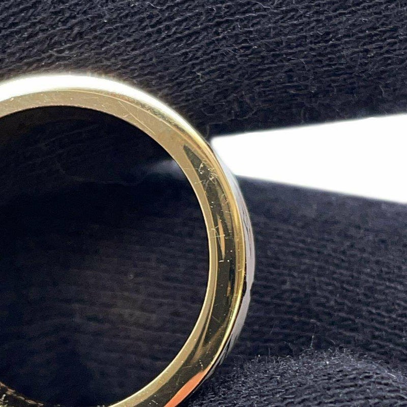 ルイヴィトン リング モノグラム パターン リング ナノ グラム エナメル GP リングサイズM M1565M 指輪