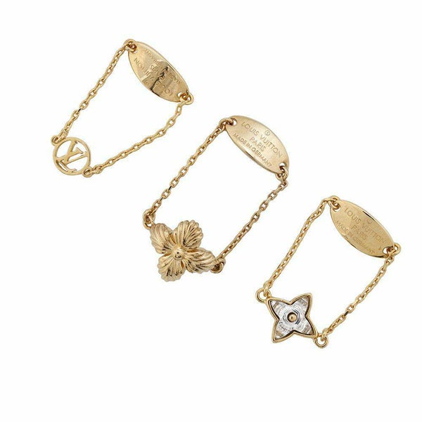 ルイヴィトン リング ブルーミング ストラス BLOOMING STRASS 3セット リングサイズM M68378 LOUIS VUITTON 指輪