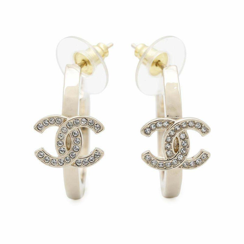 シャネル ピアス ココマーク スター フープ ラインストーン B23 B ABB493 CHANEL アクセサリー 星