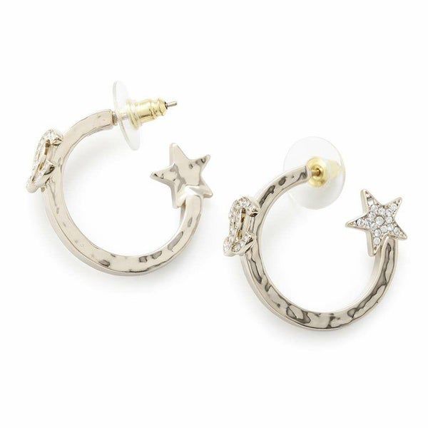 シャネル ピアス ココマーク スター フープ ラインストーン B23 B ABB493 CHANEL アクセサリー 星