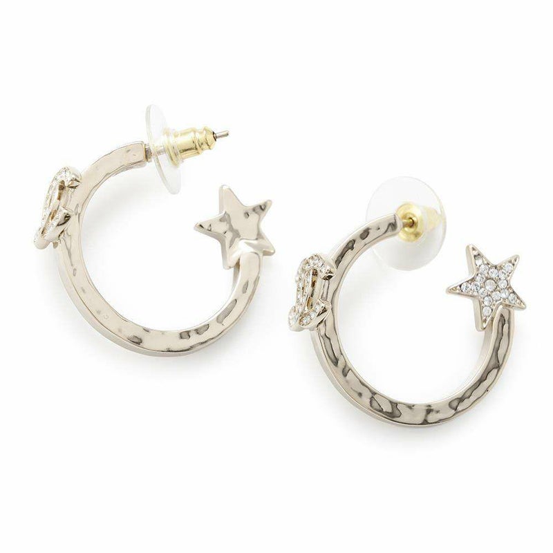 シャネル ピアス ココマーク スター フープ ラインストーン B23 B ABB493 CHANEL アクセサリー 星