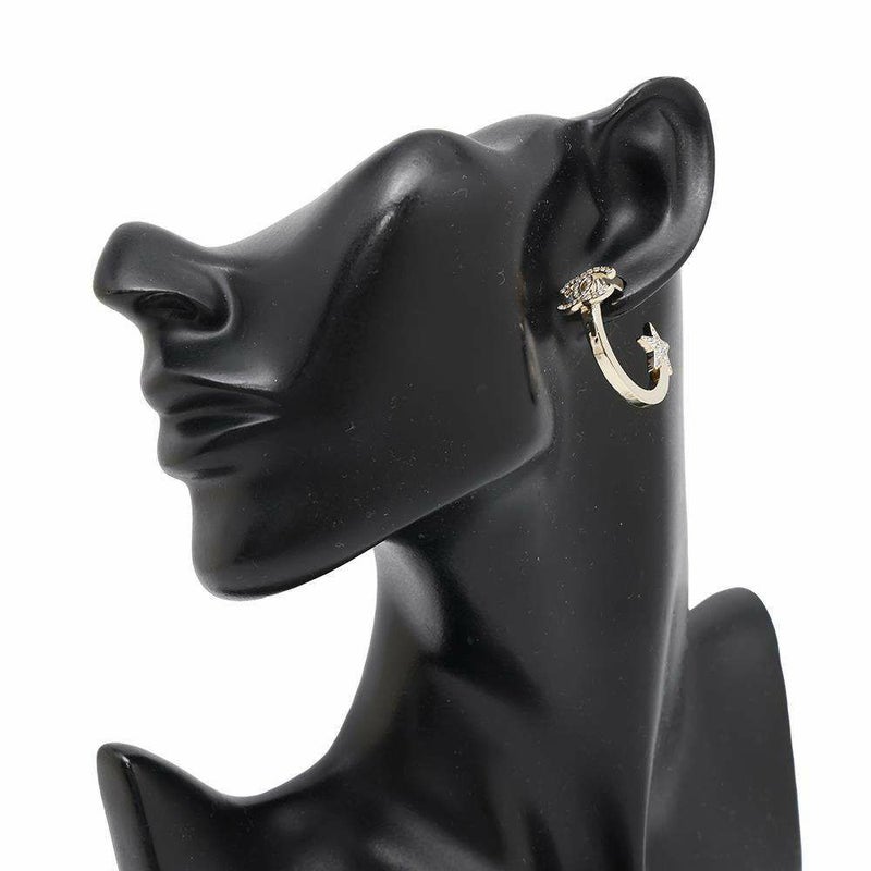 シャネル ピアス ココマーク スター フープ ラインストーン B23 B ABB493 CHANEL アクセサリー 星