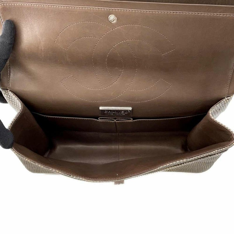 シャネル チェーンショルダーバッグ 2.55 ダブルフラップ リザード CHANEL 2way