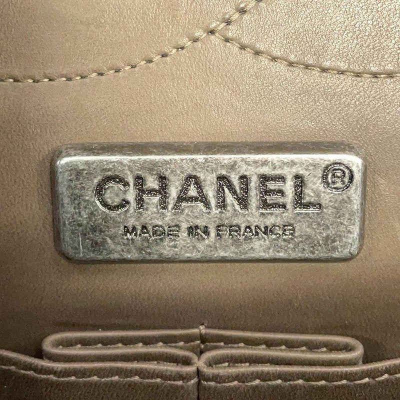 シャネル チェーンショルダーバッグ 2.55 ダブルフラップ リザード CHANEL 2way